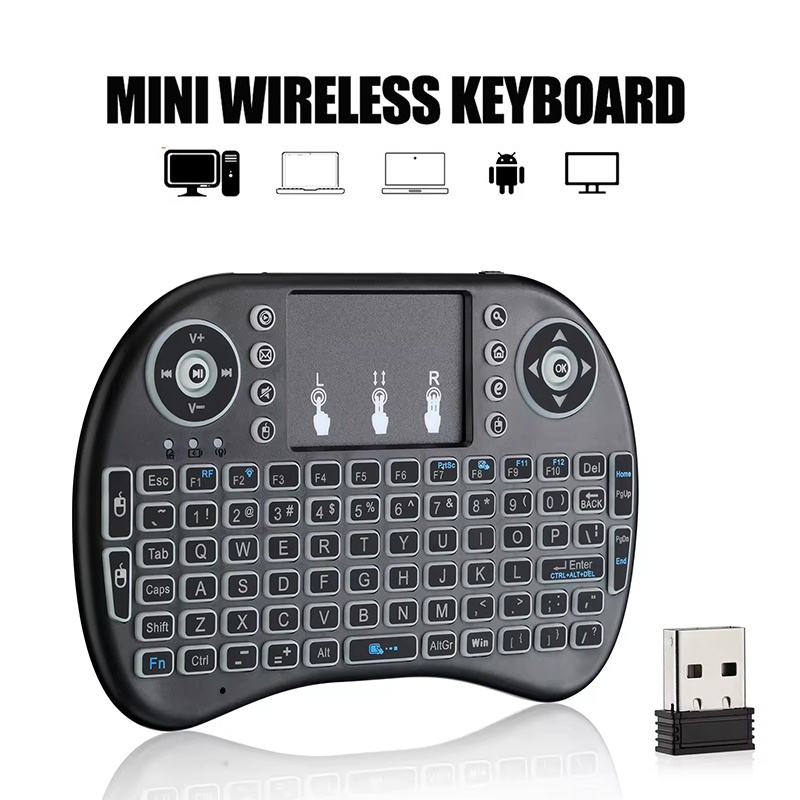 Mini Wireless Mouse - Mini draadloos toetsenbord 2.4G Geen achtergrondverlichting
