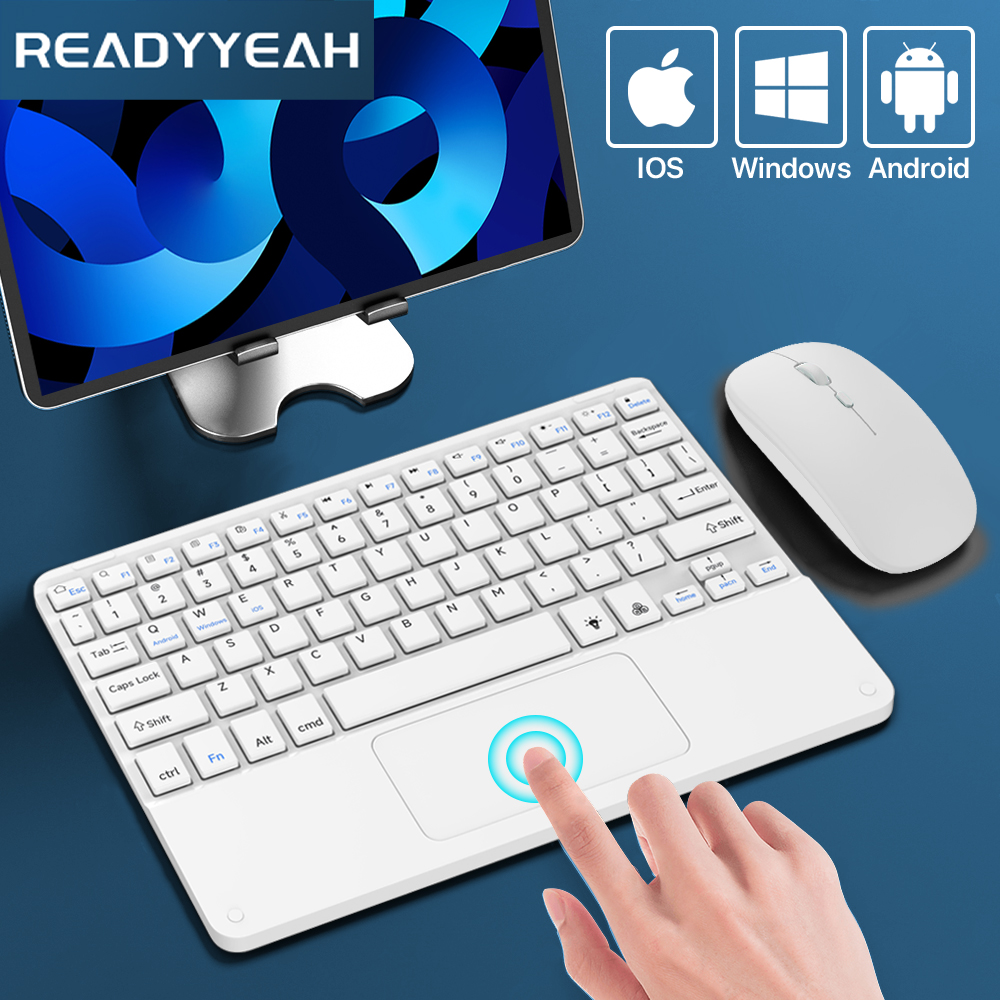 Mini Wireless Mouse - Touchpad Draadloos Toetsenbord En Muis Bluetooth