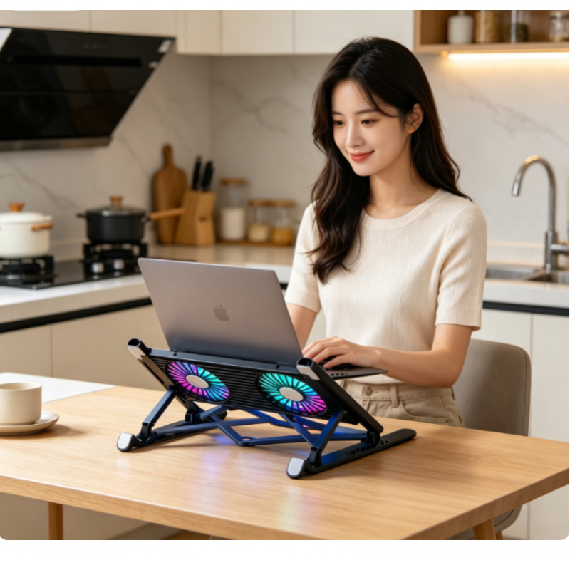 Laptop Accessories Cooling Pad - Nieuwe Laptop Koelstandaard Opvouwbare Laptop Koelpad
