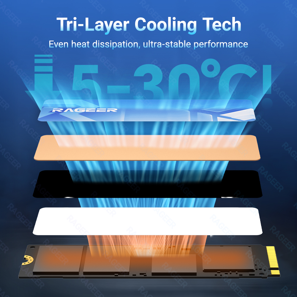 RAGEER M.2 2280 SSD-koeler - G - Laptop Accessories Cooling Pad recensie en prijs