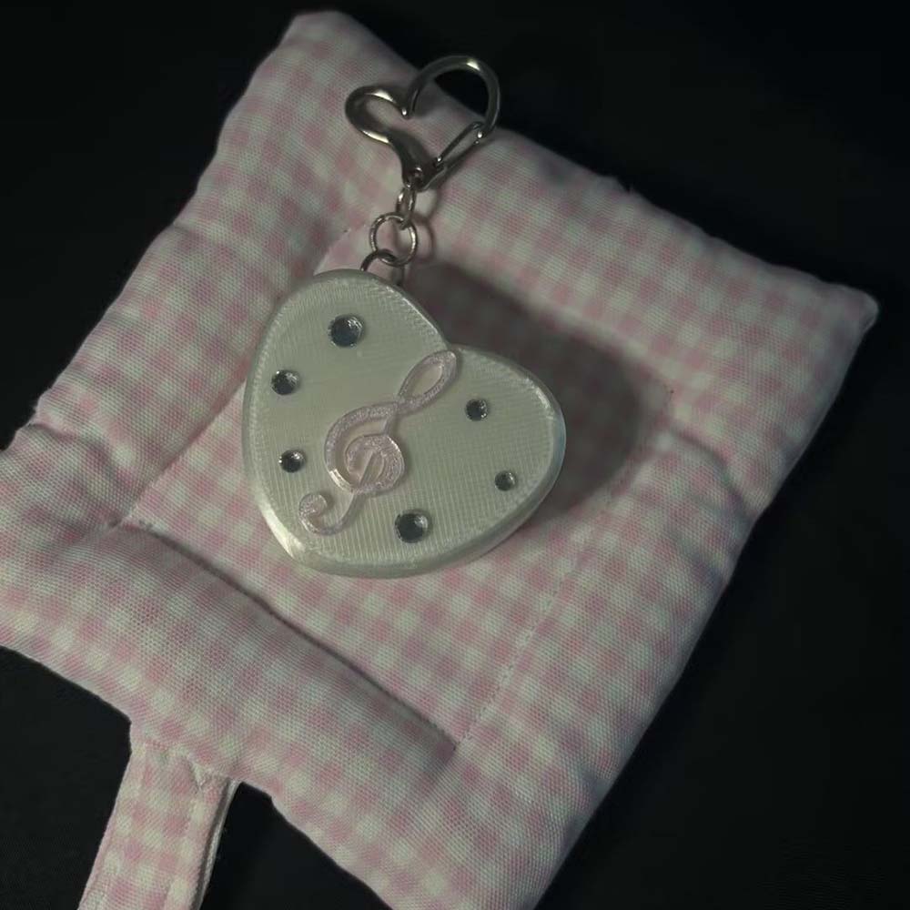 3D-geprinte muzieknoot hartvor - Cable Management Bag recensie en prijs
