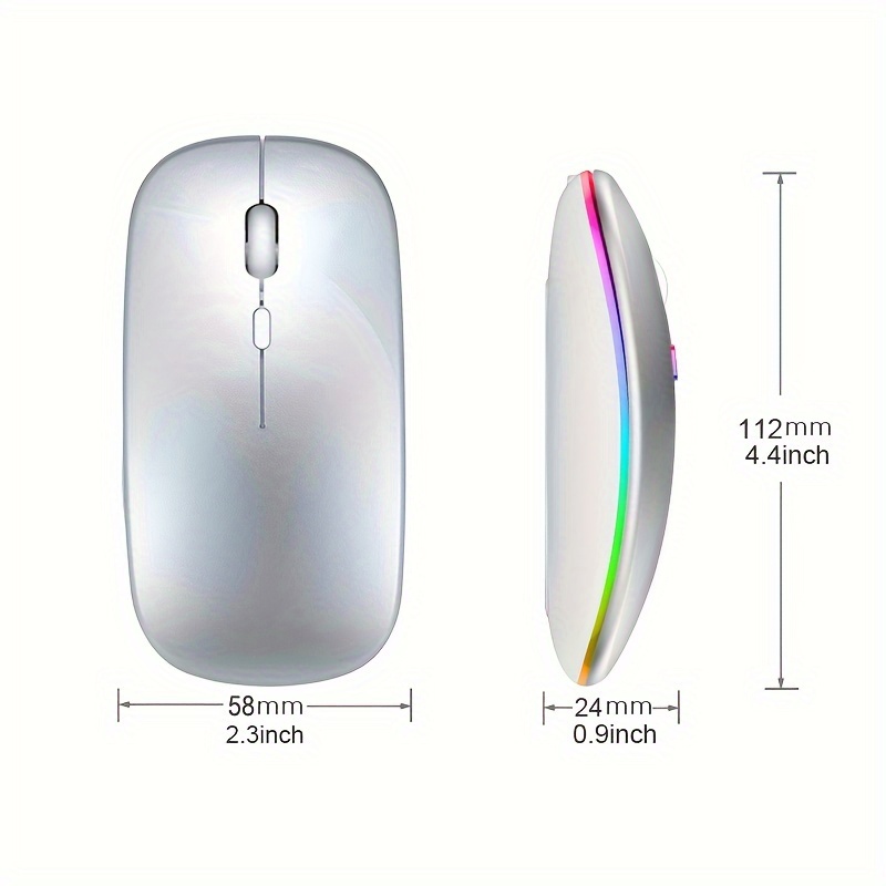 Draadloze Muis RGB Oplaadbare  - Mini Wireless Mouse recensie en prijs