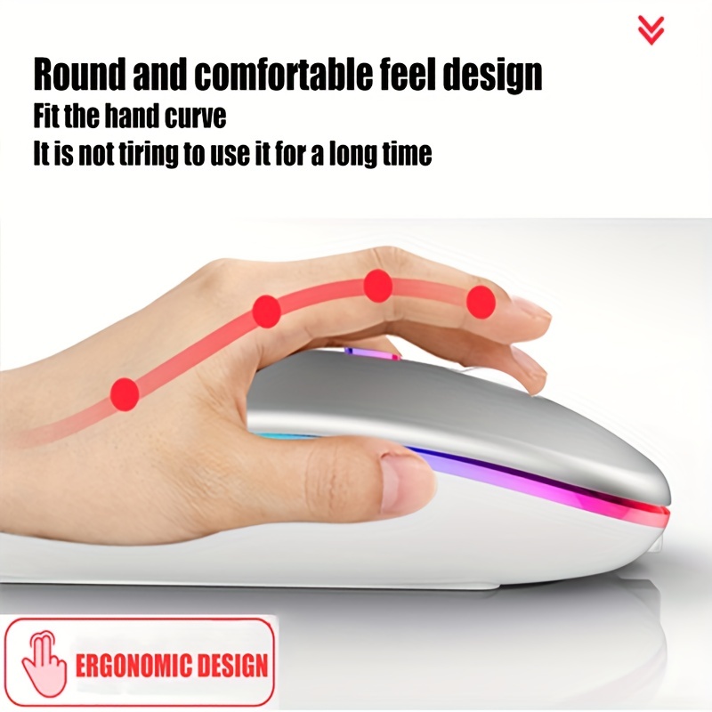 Draadloze Muis RGB Oplaadbare  - Mini Wireless Mouse recensie en prijs