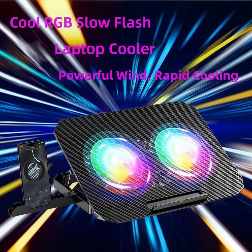 Twee-ventilator laptopkoeler R - Laptop Accessories Cooling Pad recensie en prijs
