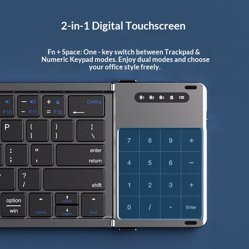 Mengzu Tri Fold draadloos Blue - Mini Wireless Mouse recensie en prijs